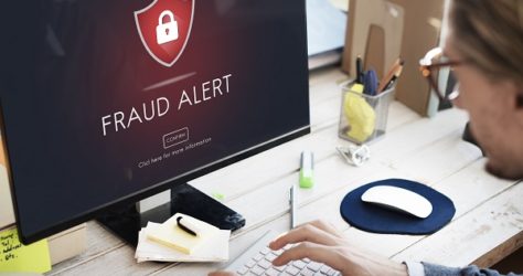 Fraud Alert Caution Defend Guard Notify Protect Concept