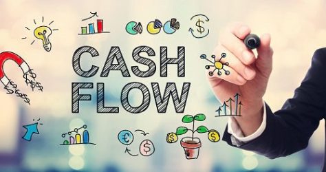 Businessman drawing Cash Flow concept